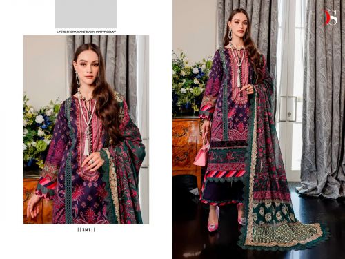 Firdous Queens Court 4 Pakistani Dress Material Catalog